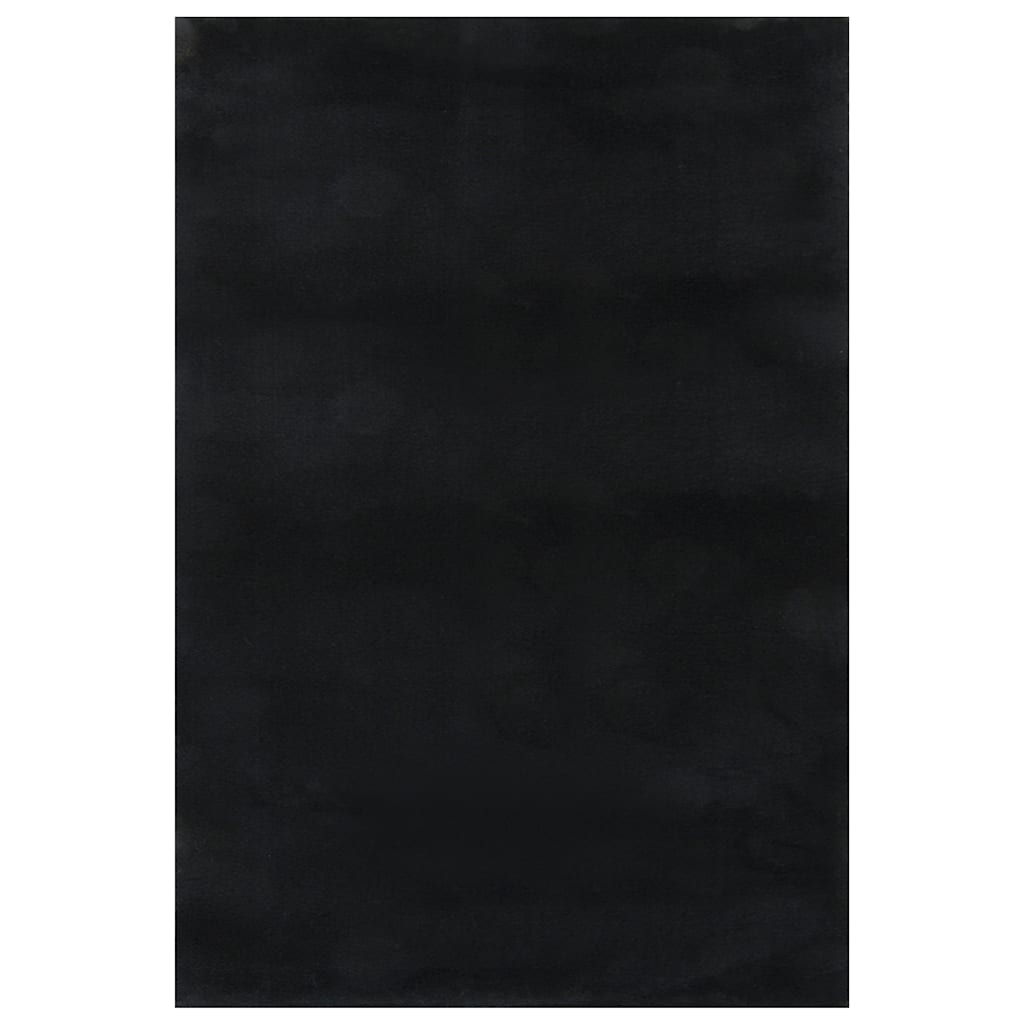 Perivi mekani pahuljasti tepih 160 x 230 cm protuklizni crni