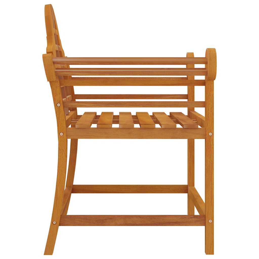 Vrtne stolice 2 kom 91 x 62 x 94 cm od masivne tikovine