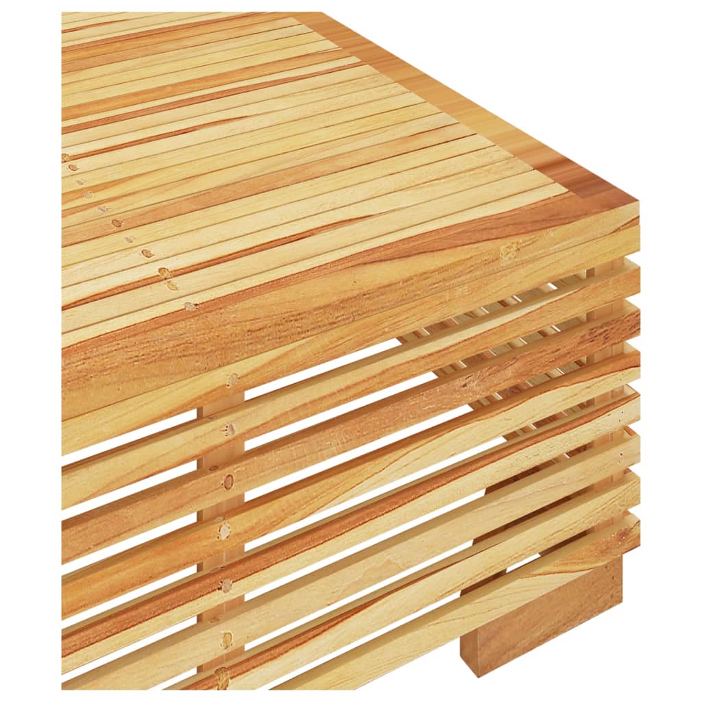 Vrtni stolić za kavu 69,5 x 69,5 x 31 cm od masivne tikovine