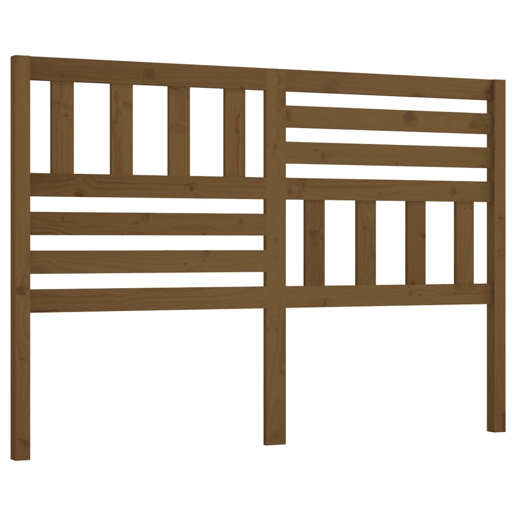 Uzglavlje za krevet boja meda 146 x 4 x 100 cm masivna borovina