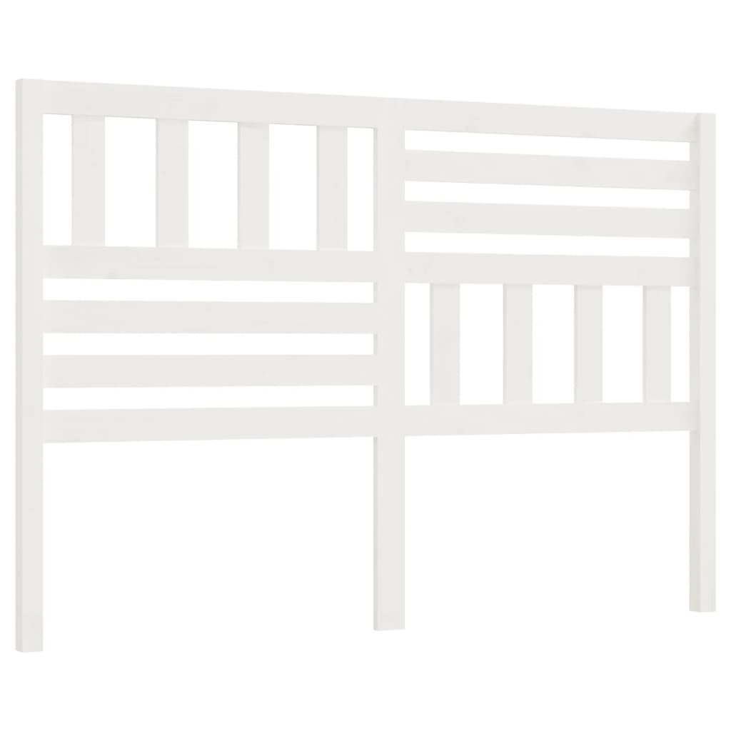 Uzglavlje za krevet bijelo 166 x 4 x 100 cm od masivne borovine