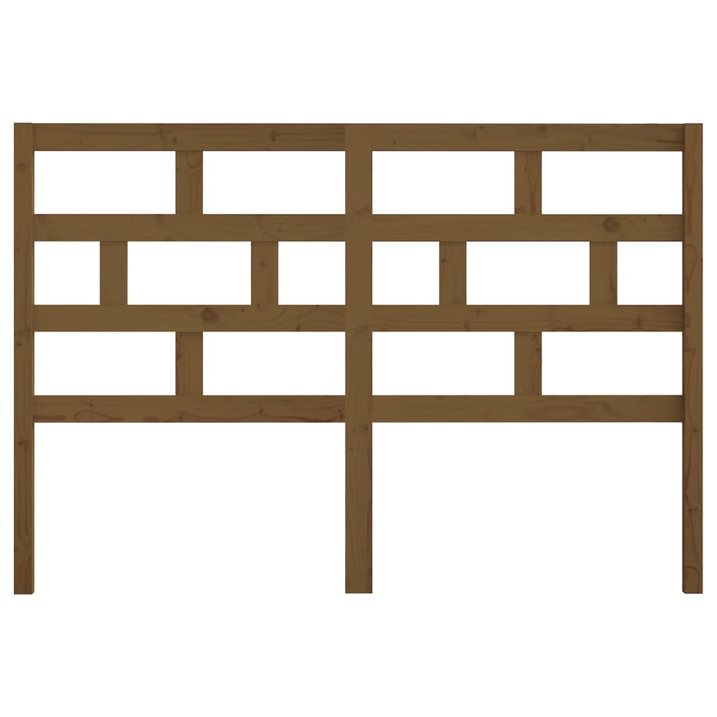 Uzglavlje za krevet boja meda 156 x 4 x 100 cm masivna borovina