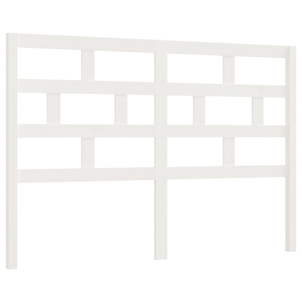 Uzglavlje za krevet bijelo 166 x 4 x 100 cm od masivne borovine