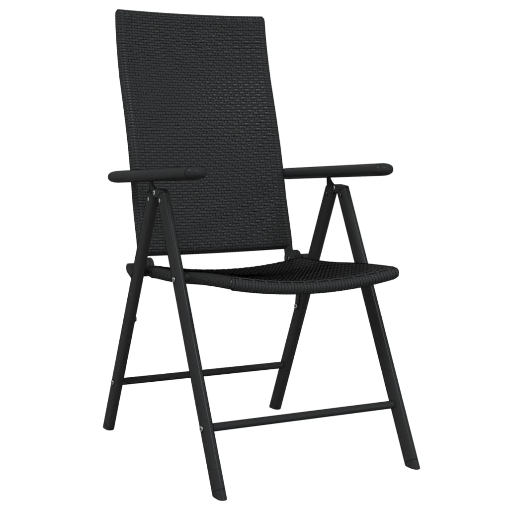 5-dijelni vrtni blagovaonski set crni