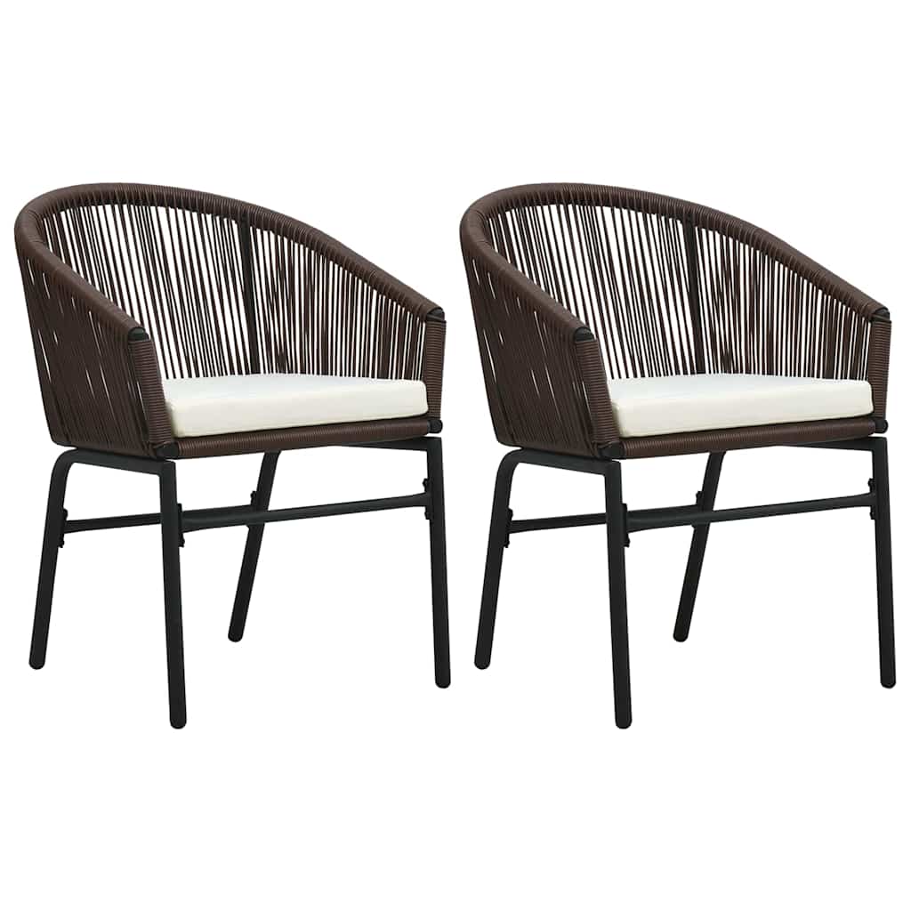 3-dijelni vrtni blagovaonski set smeđi Smeđa Dužina stola 80 cm