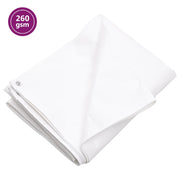 Cerada 260 g/m² 8x12 m bijela HDPE