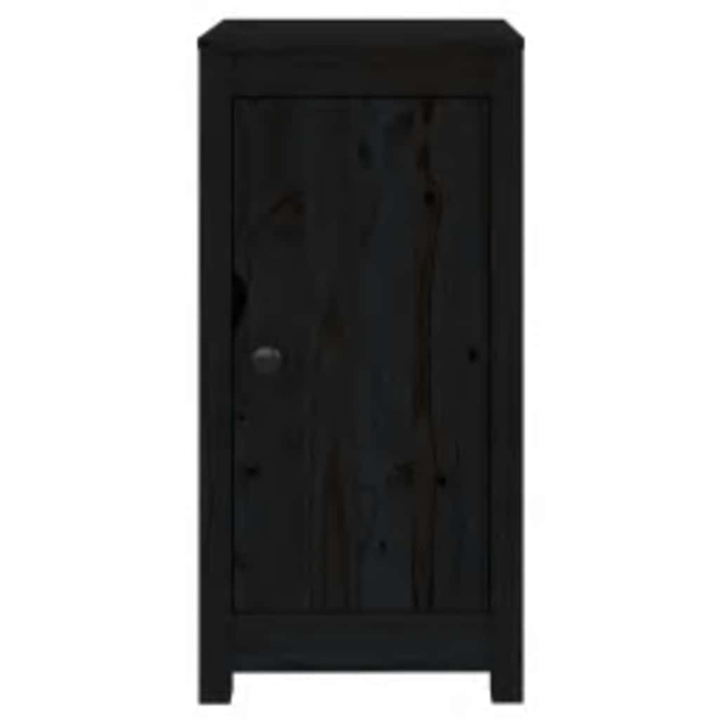 Komode 2 kom crne 39x35x80 cm od masivne borovine