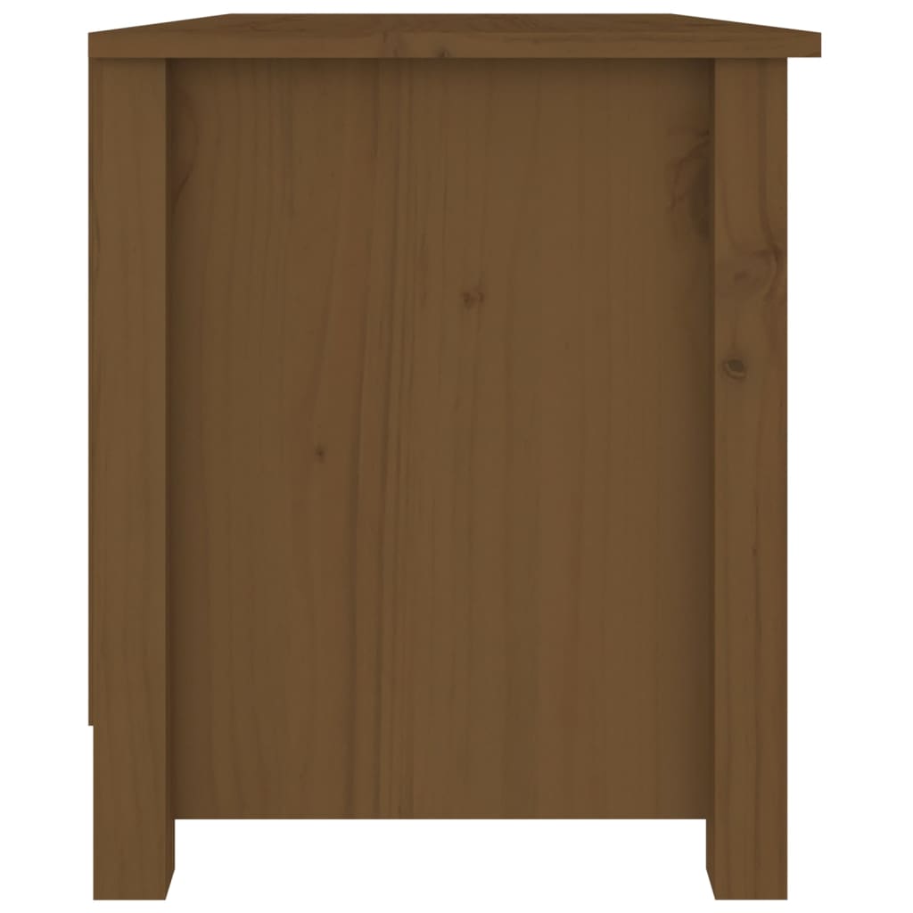 Klupa za cipele boja meda 70 x 38 x 45,5 cm od masivne borovine
