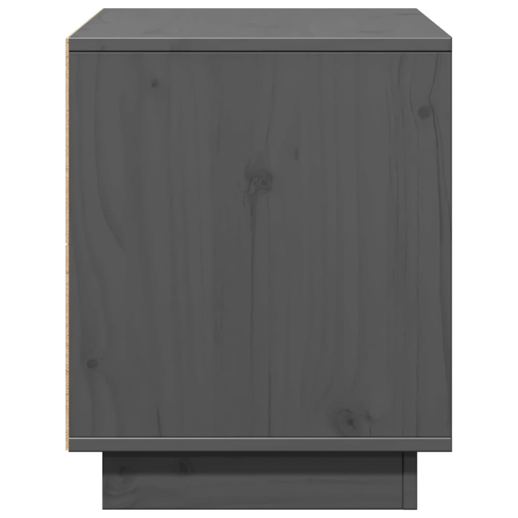 TV ormarić sivi 74 x 35 x 44 cm od masivne borovine