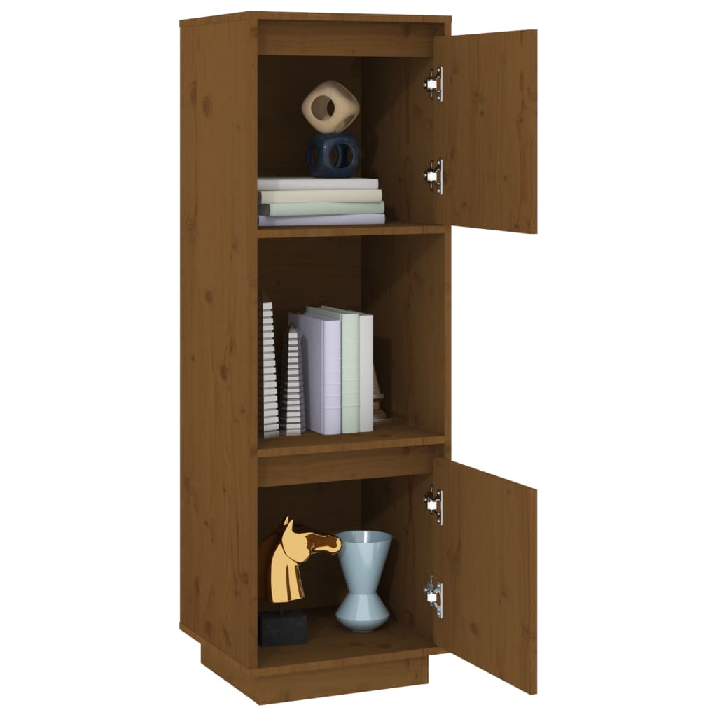 Visoka komoda boja meda 38 x 35 x 117 cm od masivne borovine