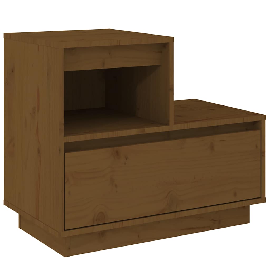 Noćni ormarići 2 kom boja meda 60x34x51 cm od borovine