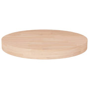 Okrugla stolna ploča Ø 50 x 4 cm netretirana masivna hrastovina