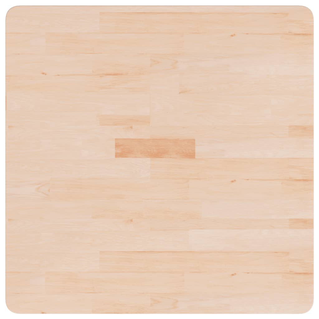 Četvrtasta stolna ploča 70x70x2,5 cm netretirana hrastovina