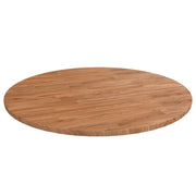 Okrugla stolna ploča smeđa Ø 80 x 1,5 cm tretirana hrastovina