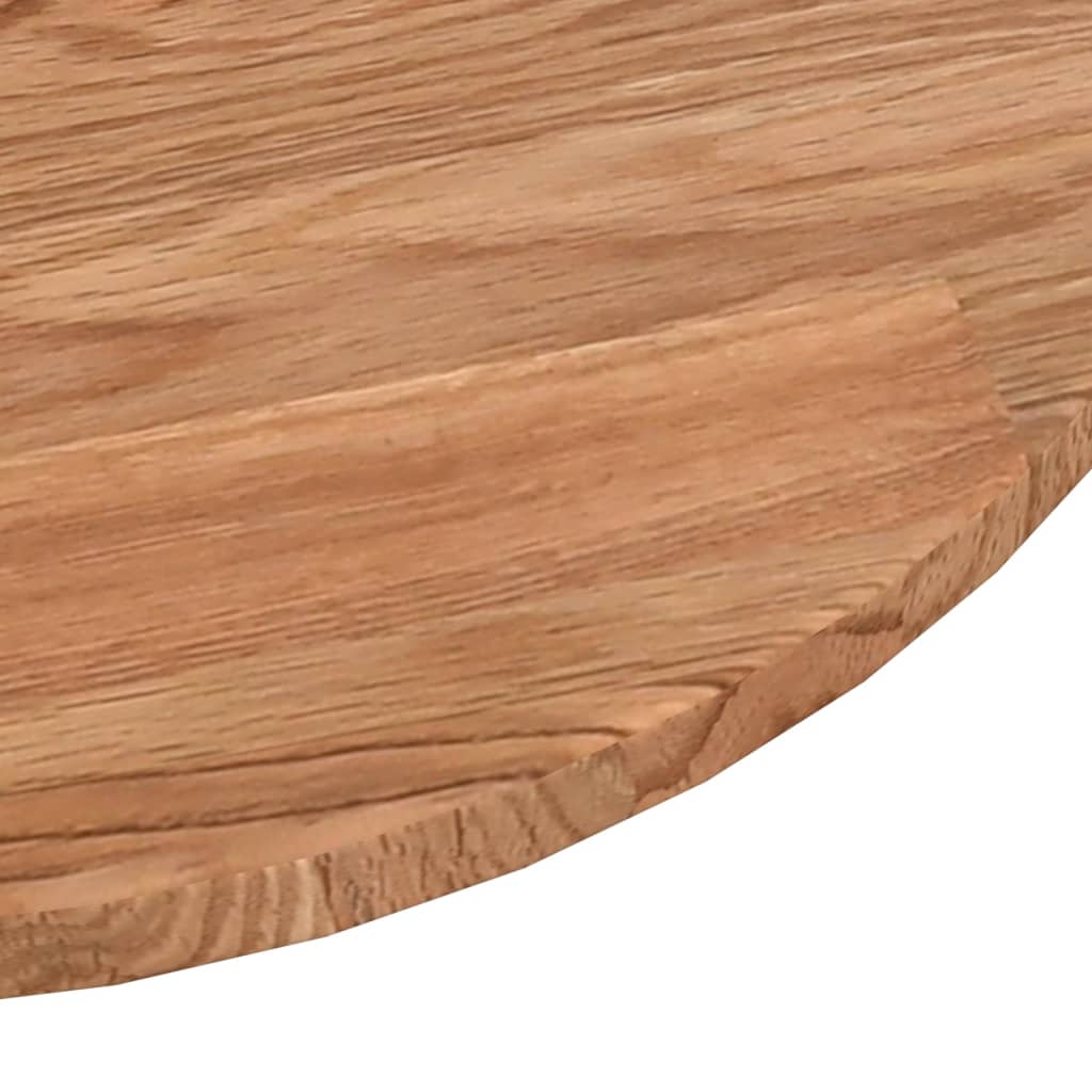 Okrugla stolna ploča smeđa Ø 90 x 1,5 cm tretirana hrastovina