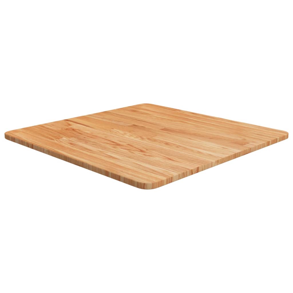 Četvrtasta stolna ploča svjetlosmeđa 60x60x1,5 cm od hrastovine