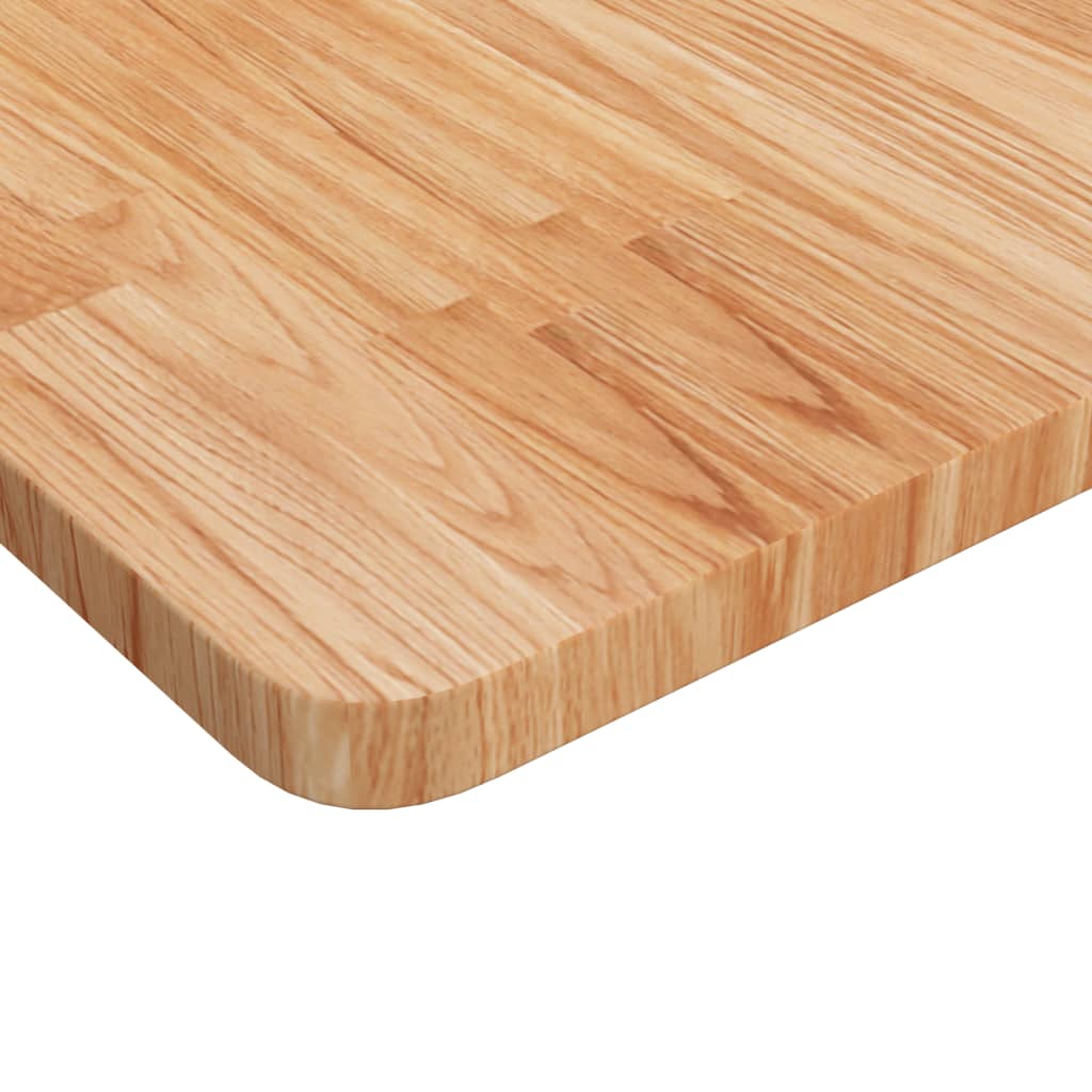 Četvrtasta stolna ploča svjetlosmeđa 50x50x2,5 cm od hrastovine