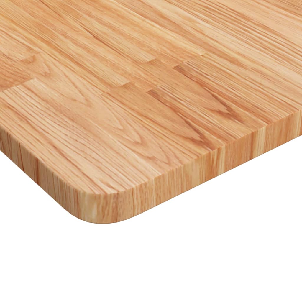 Četvrtasta stolna ploča svjetlosmeđa 70x70x2,5 cm od hrastovine