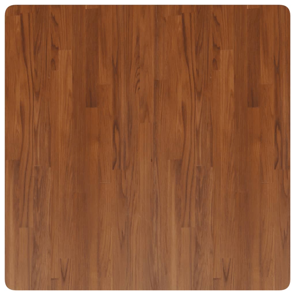Četvrtasta stolna ploča smeđa 90x90x2,5 cm tretirana hrastovina