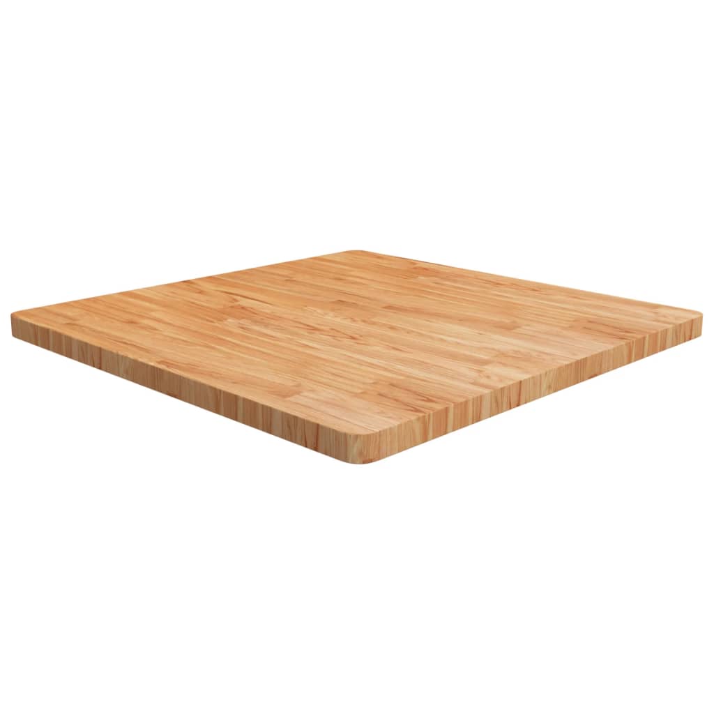 Četvrtasta stolna ploča smeđa 90x90x4 cm tretirana hrastovina