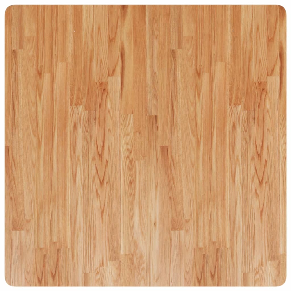 Četvrtasta stolna ploča smeđa 90x90x4 cm tretirana hrastovina