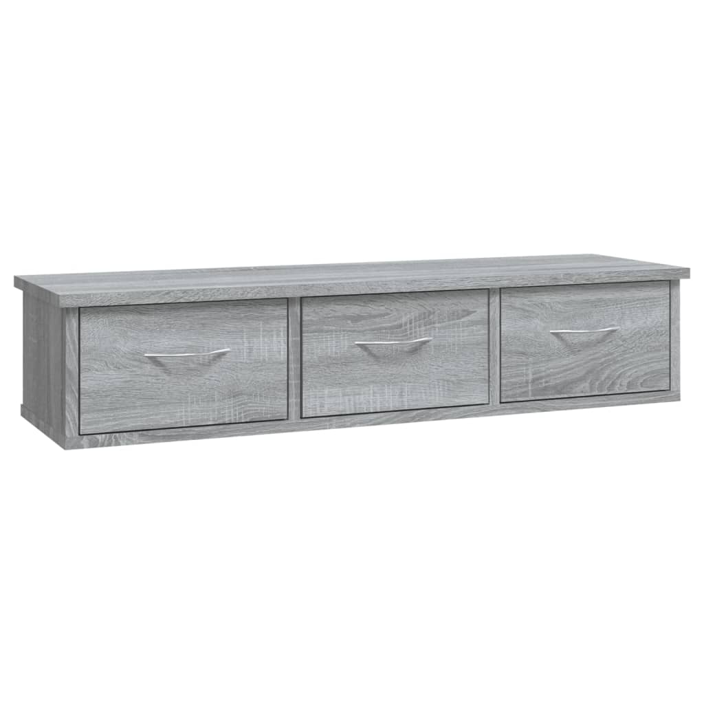 Zidni ormarić boja sivog hrasta 88x26x18,5 cm konstruirano drvo