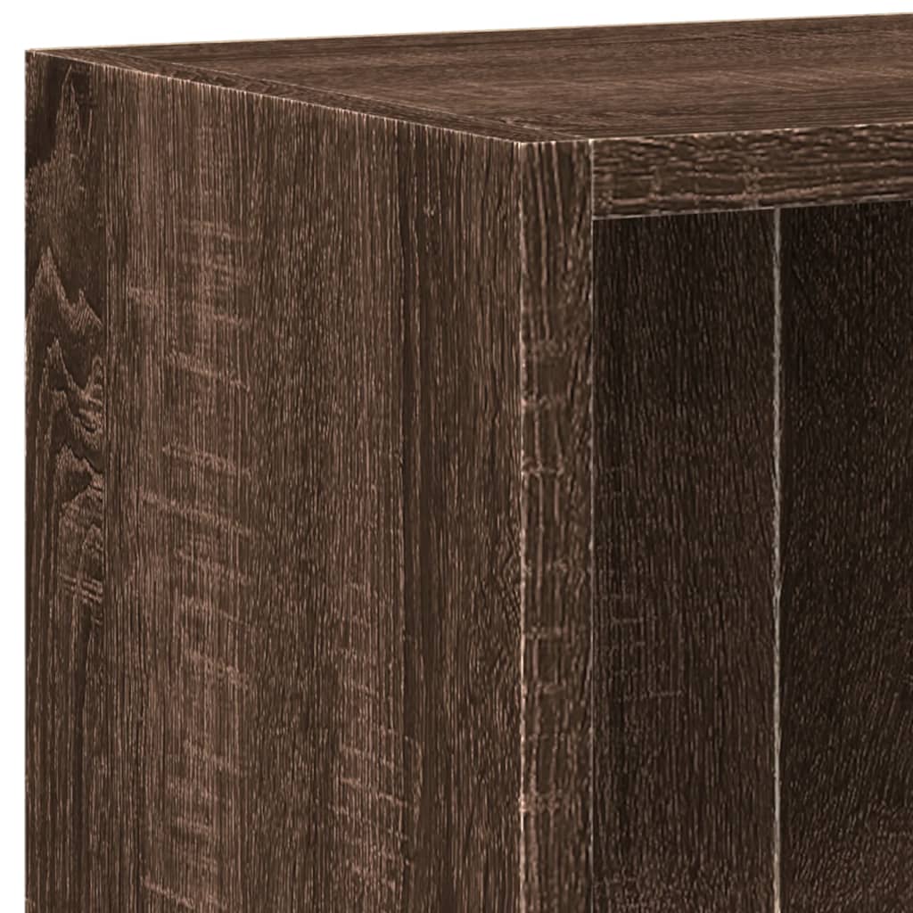 Polica za knjige smeđi hrast 60x24x76 cm konstruirano drvo