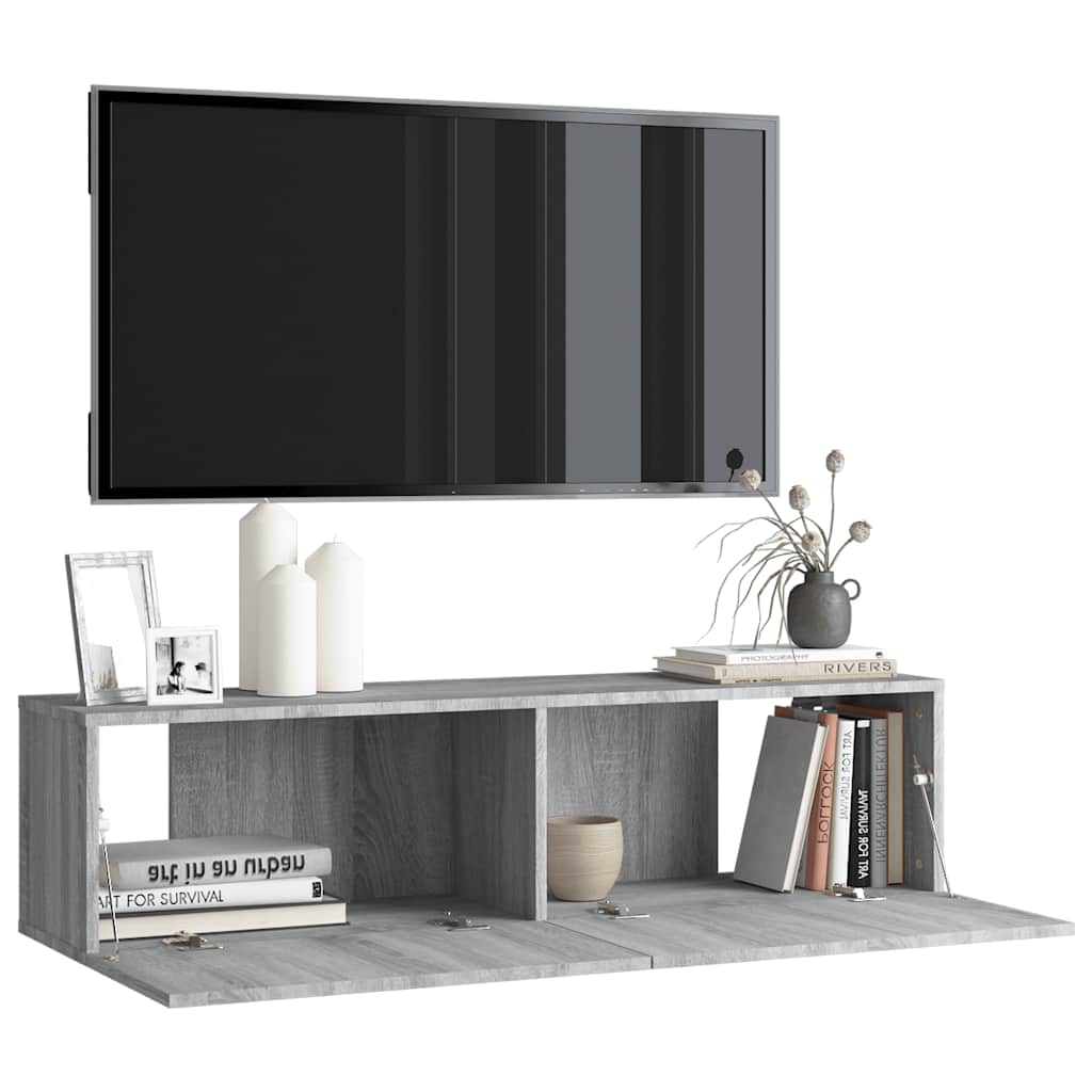 Zidni TV ormarić hrast sonoma 120x30x30 cm konstruirano drvo