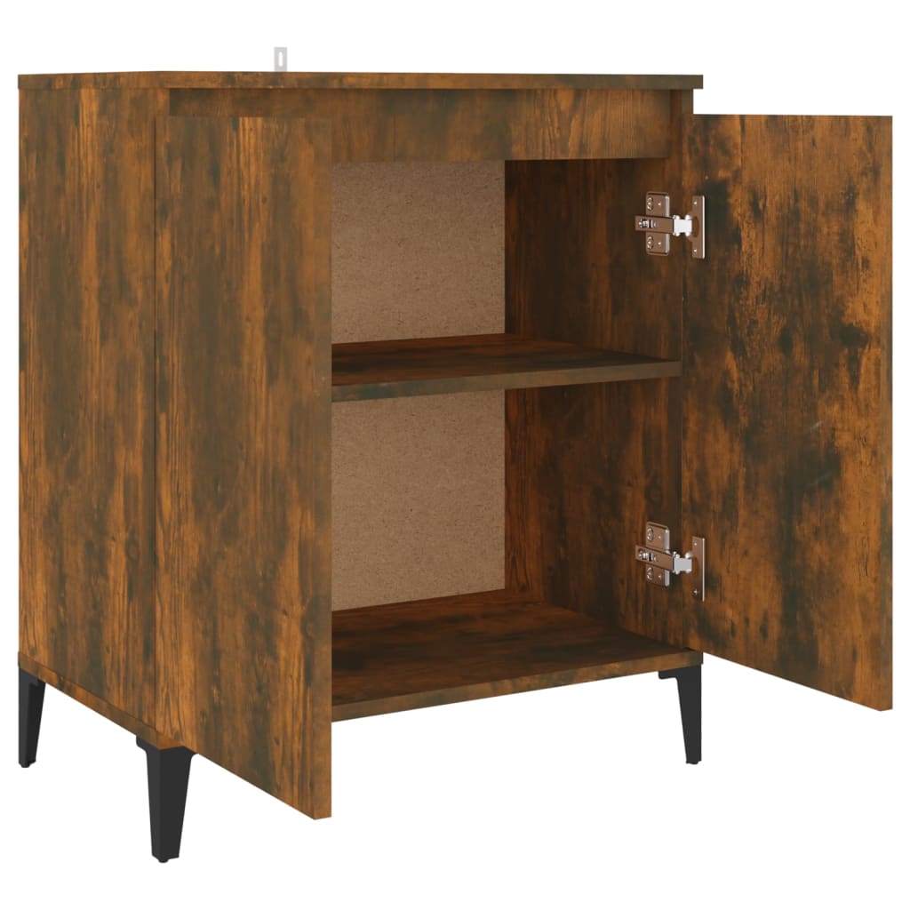 Komoda boja dimljenog hrasta 60 x 35 x 70 cm konstruirano drvo