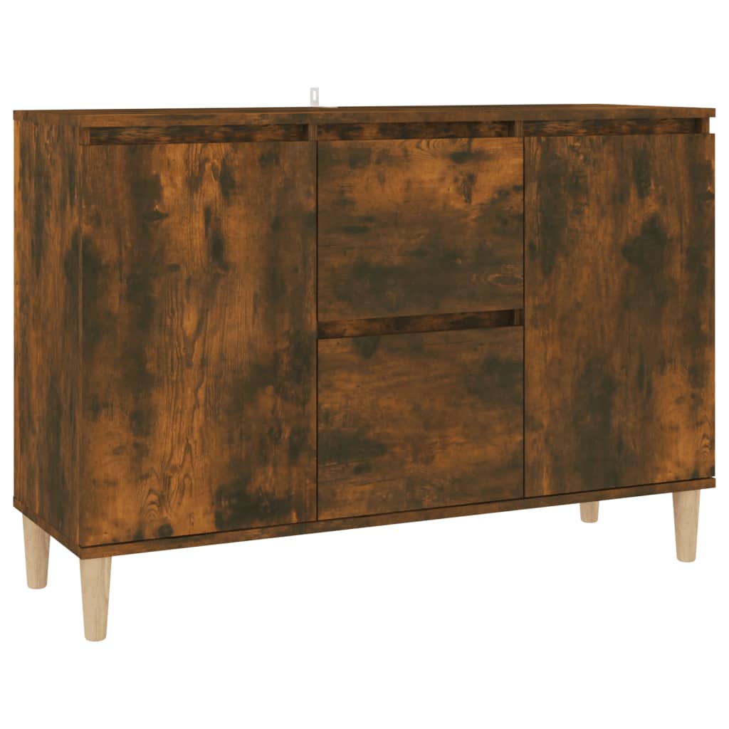 Komoda boja dimljenog hrasta 101x35x70 cm konstruirano drvo