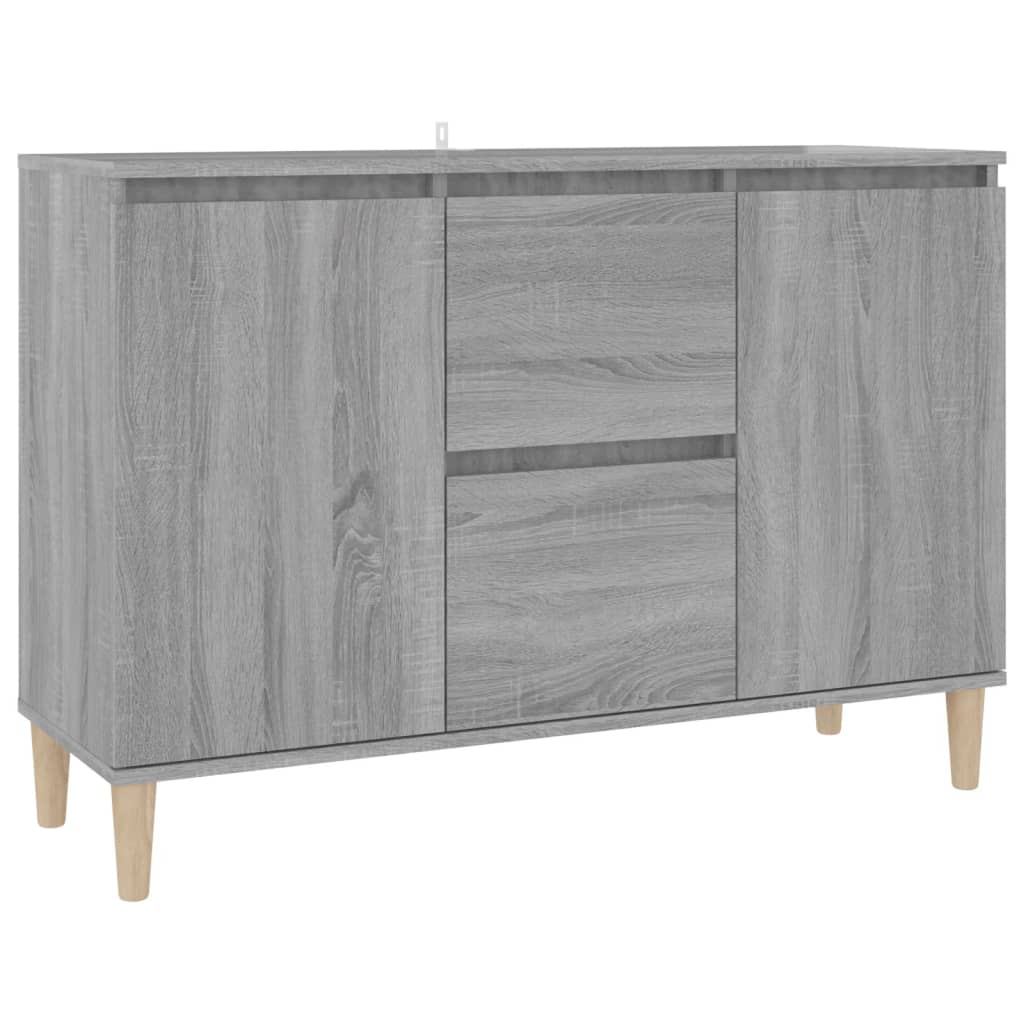 Komoda siva boja hrasta 101x35x70 cm od konstruiranog drva