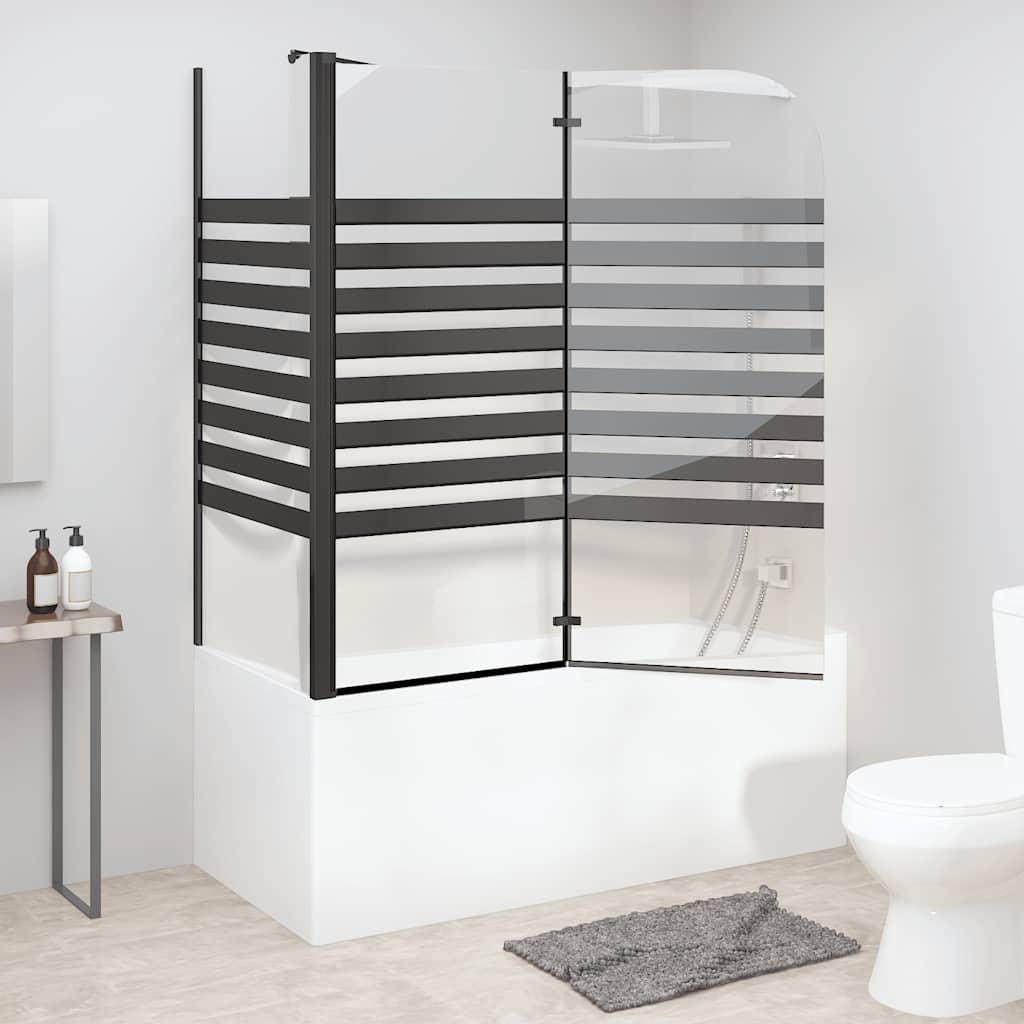 Prugasta tuš-kabina 120 x 68 x 130 cm od kaljenog stakla