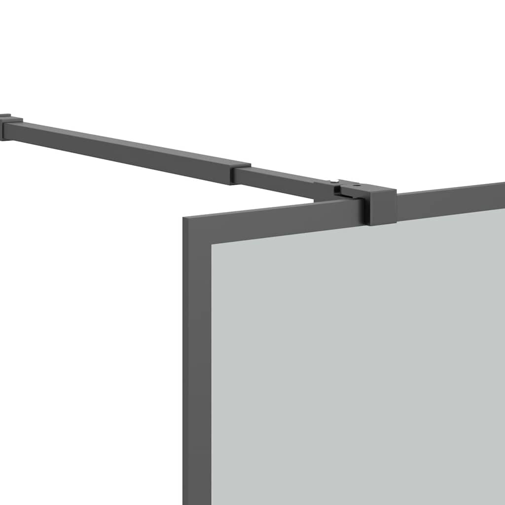 Pregrada za tuš 80 x 195 cm od tamnog kaljenog stakla