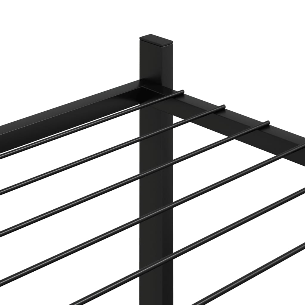 Stalak za cvijeće 83 x 25 x 80 cm crni željezni