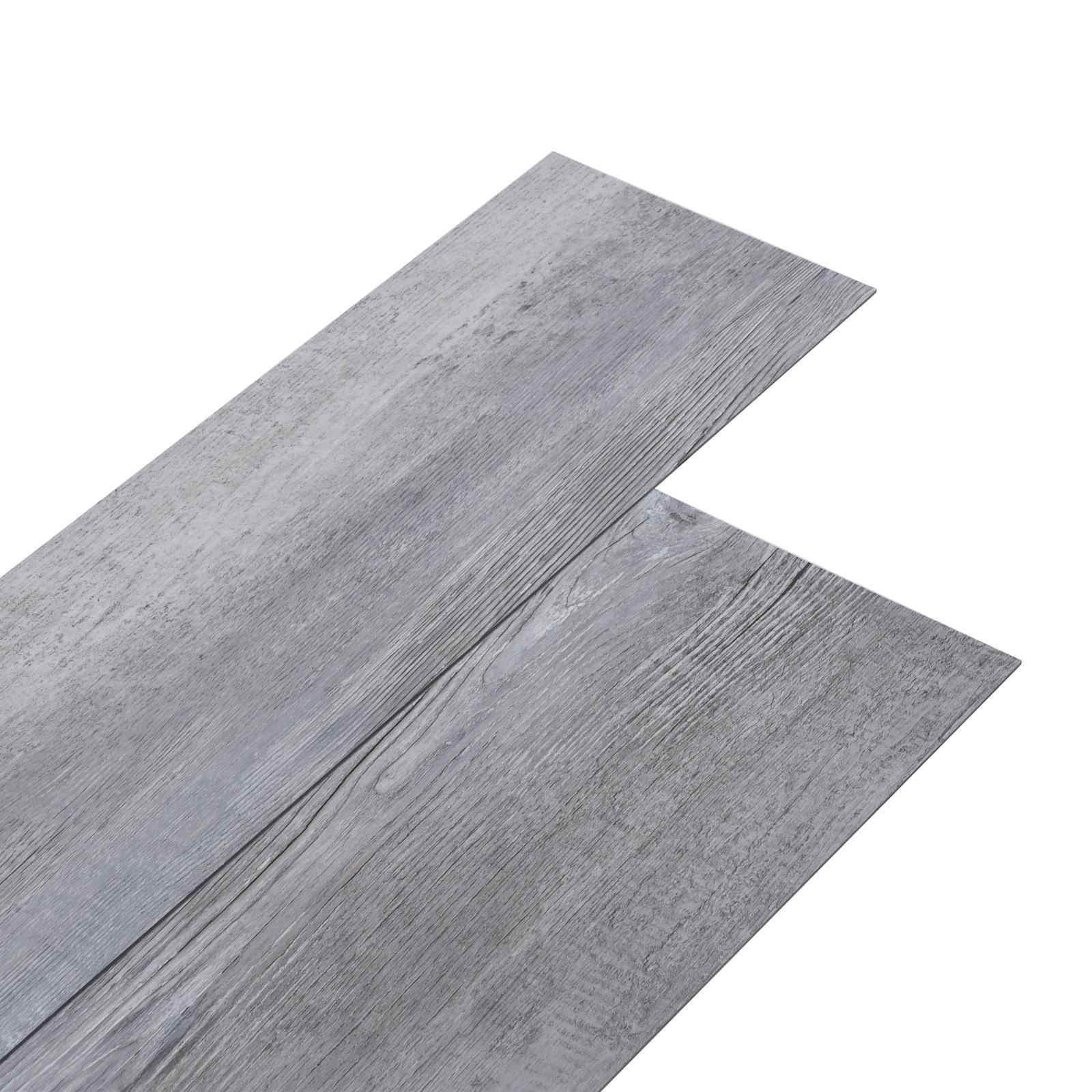 Podne daske 2,51 m² 18 pcs PVC Mat drvo sivo