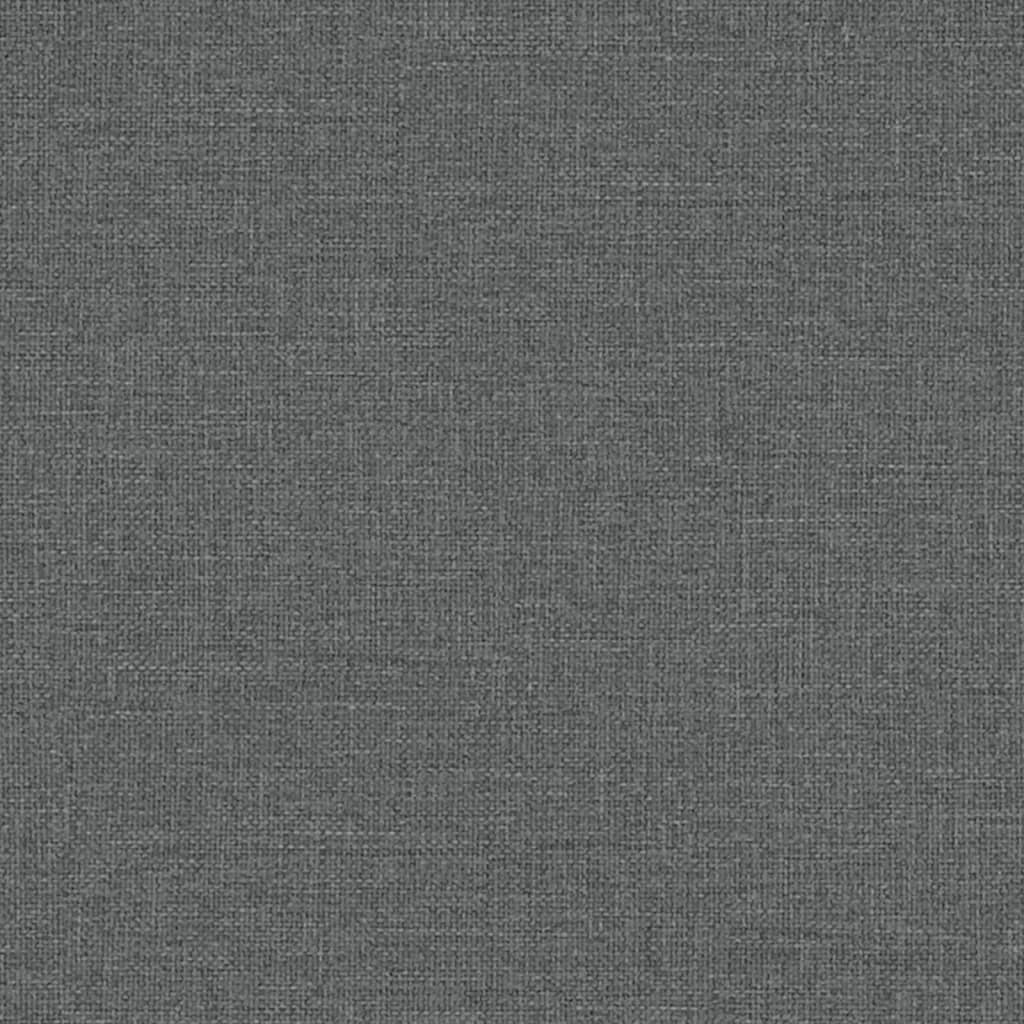 Električni naslonjač od tkanine s krilnim naslonom tamnosivi