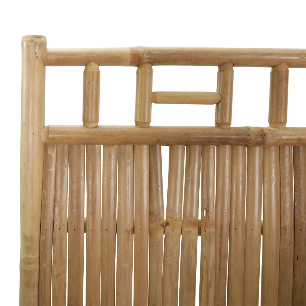 Sobna pregrada s 5 panela od bambusa 200 x 180 cm
