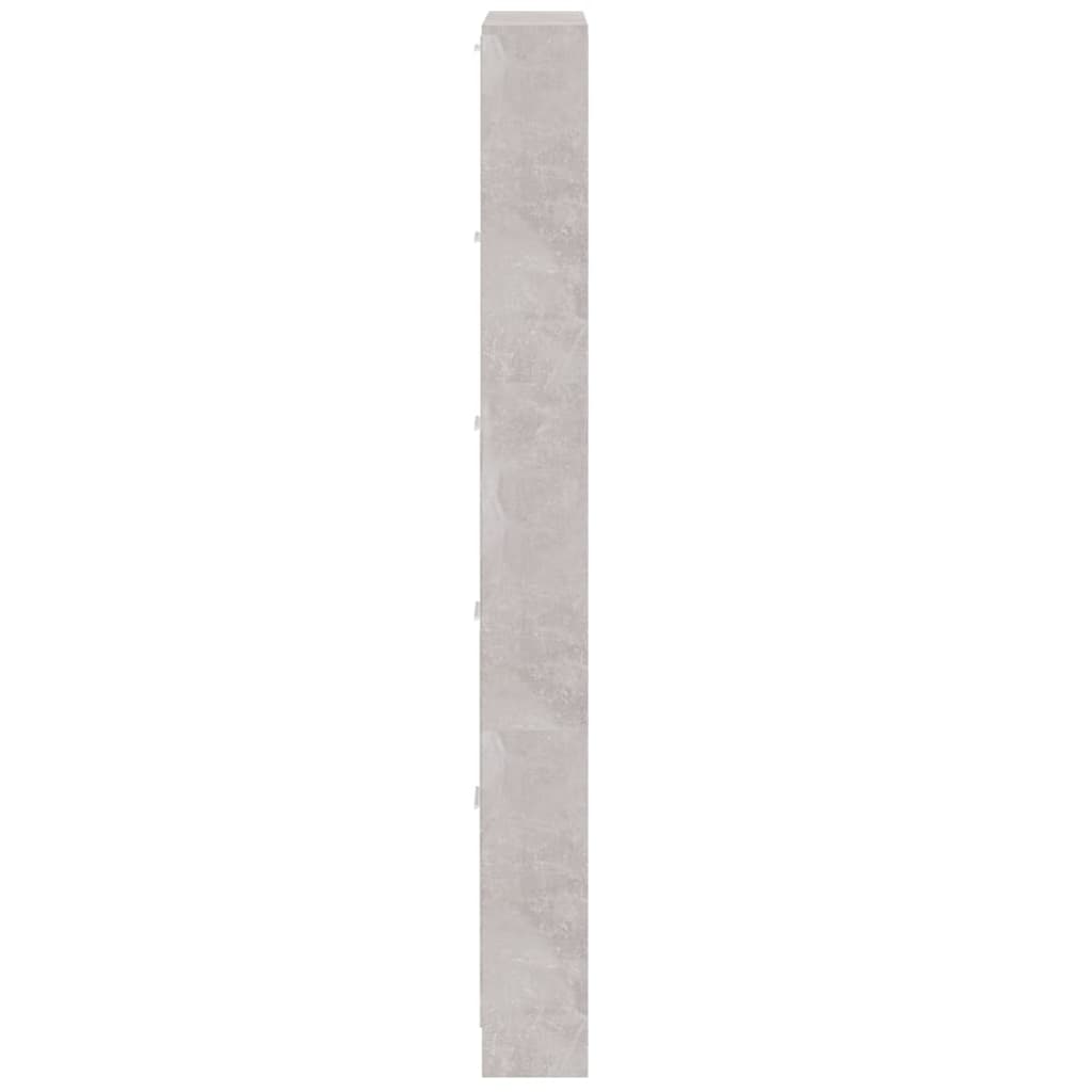 Ormarić za cipele boja betona 59x17x169 cm konstruirano drvo
