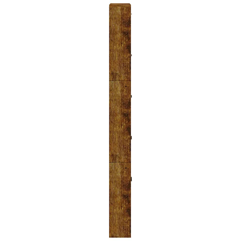 Ormarić za cipele boja hrasta 59x17x169 cm konstruirano drvo