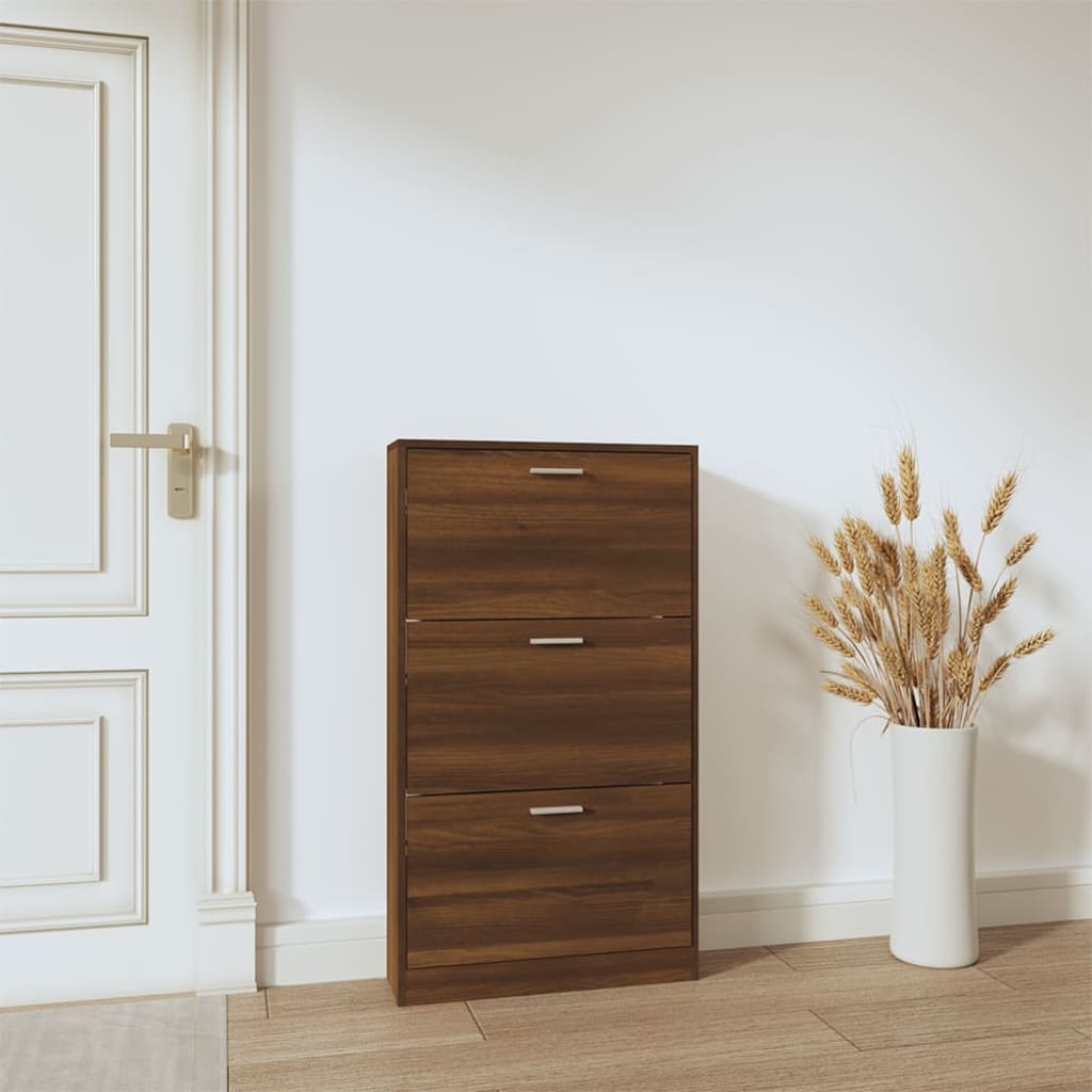 Ormarić za cipele hrast smeđi 59x17x108 cm konstruirano drvo