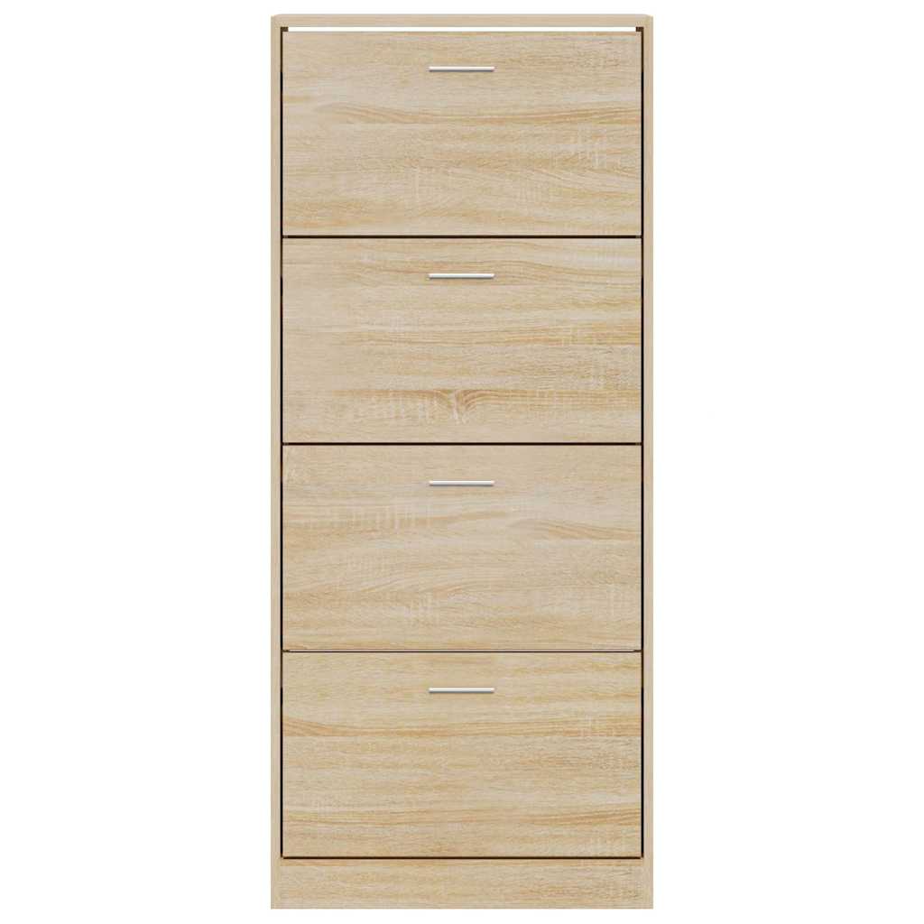 Ormarić za cipele boja hrasta 63x24x147 cm konstruirano drvo