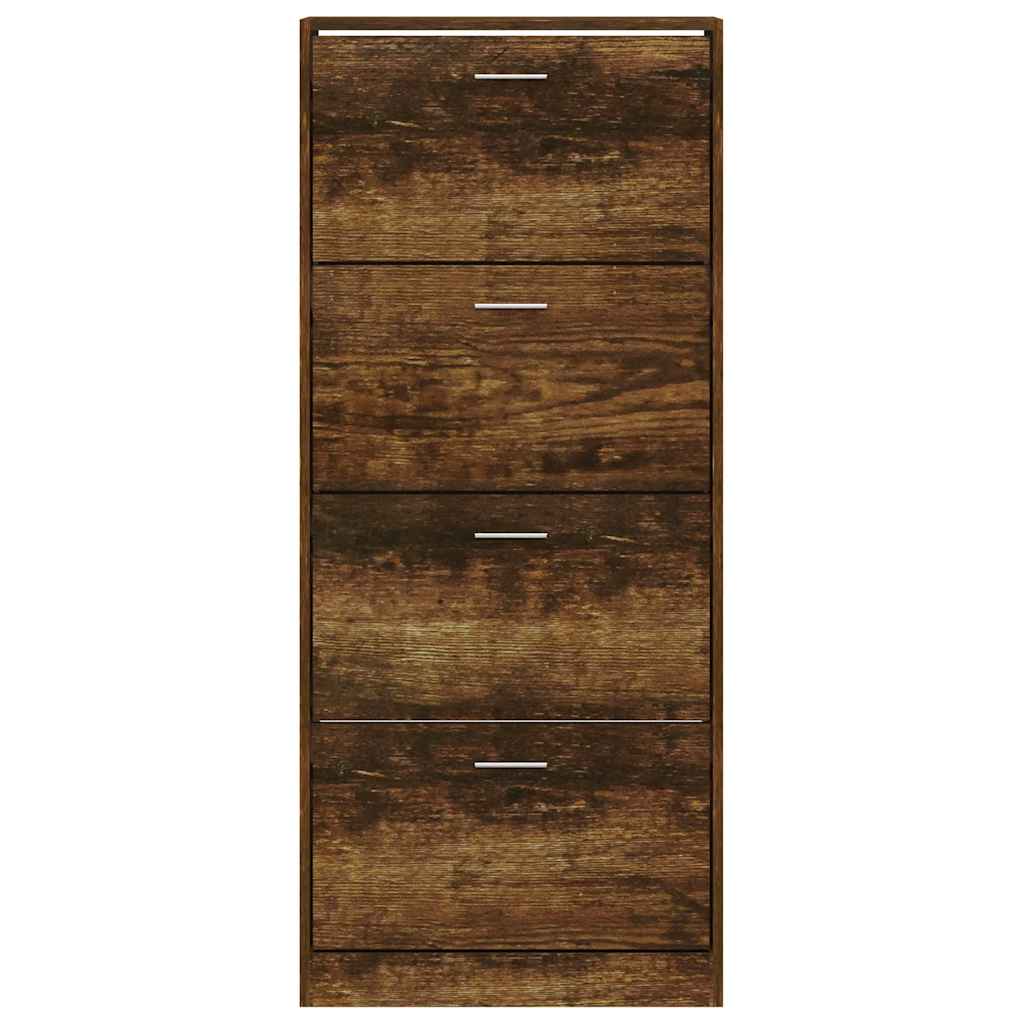 Ormarić za cipele boja hrasta 63x24x147 cm konstruirano drvo