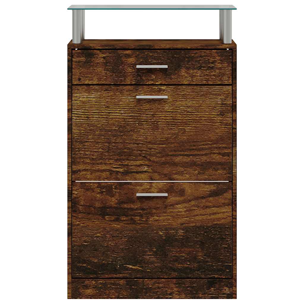 Ormarić za cipele boja hrasta 63x24x104 cm konstruirano drvo