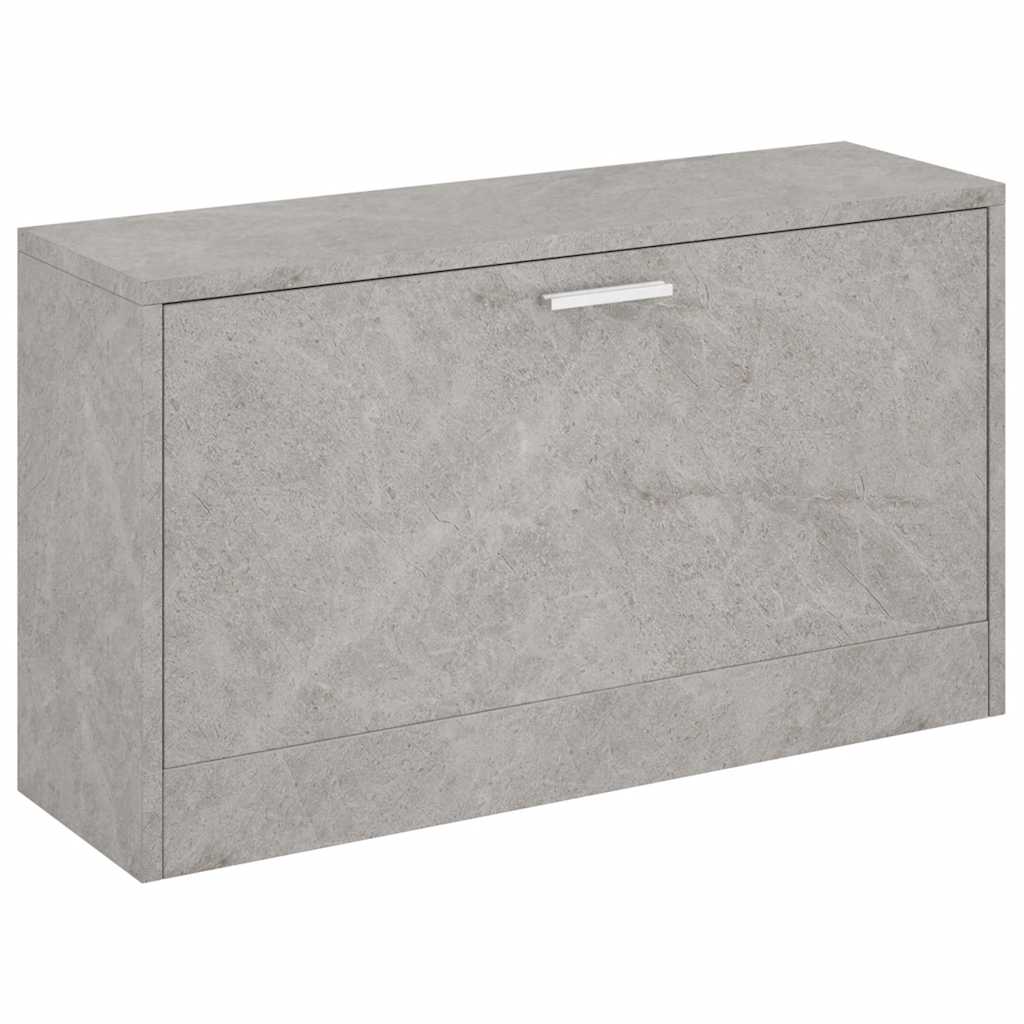 Klupa za cipele boja betona 80x24x45 cm konstruirano drvo