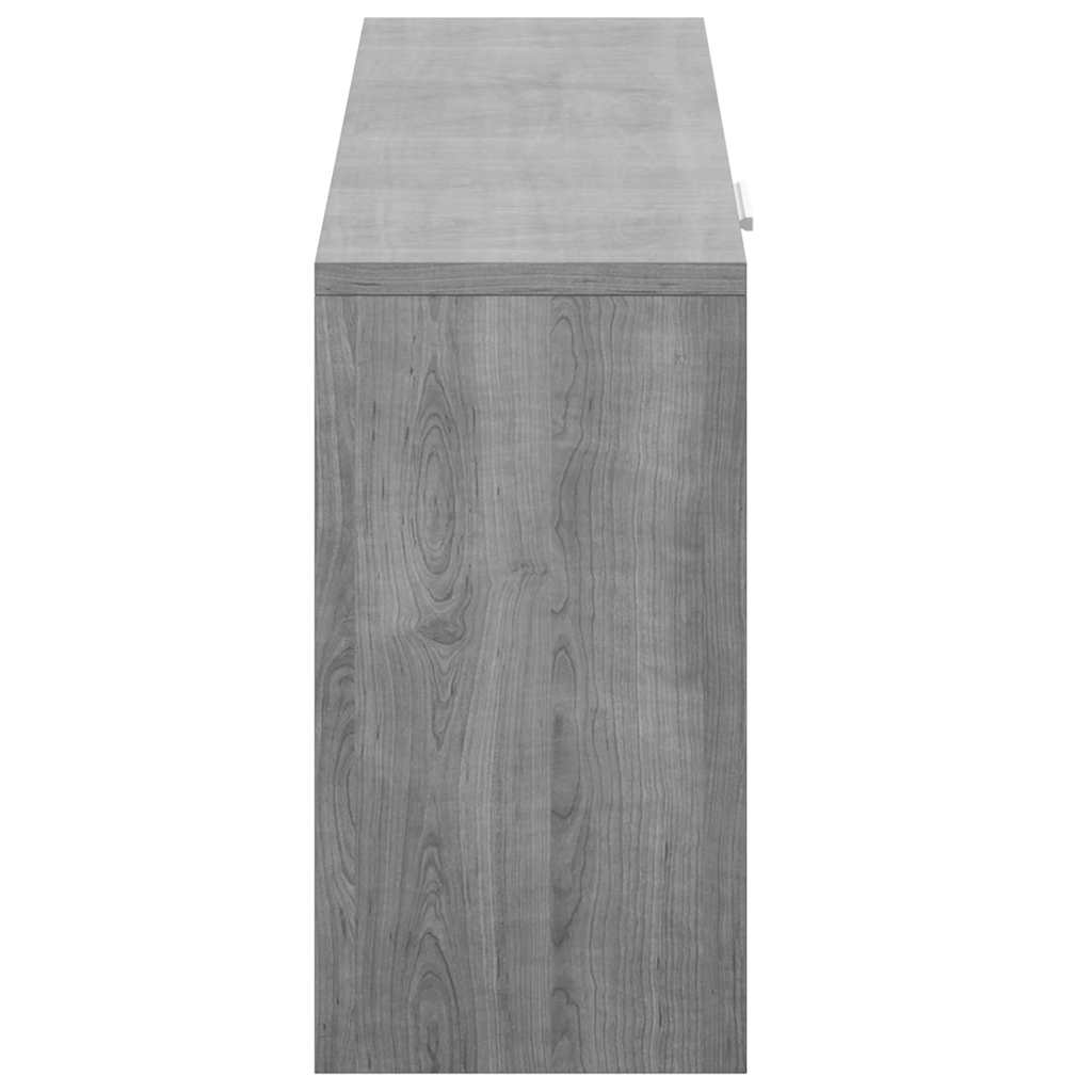 Klupa za cipele boja sivog hrasta 80x24x45 cm konstruirano drvo