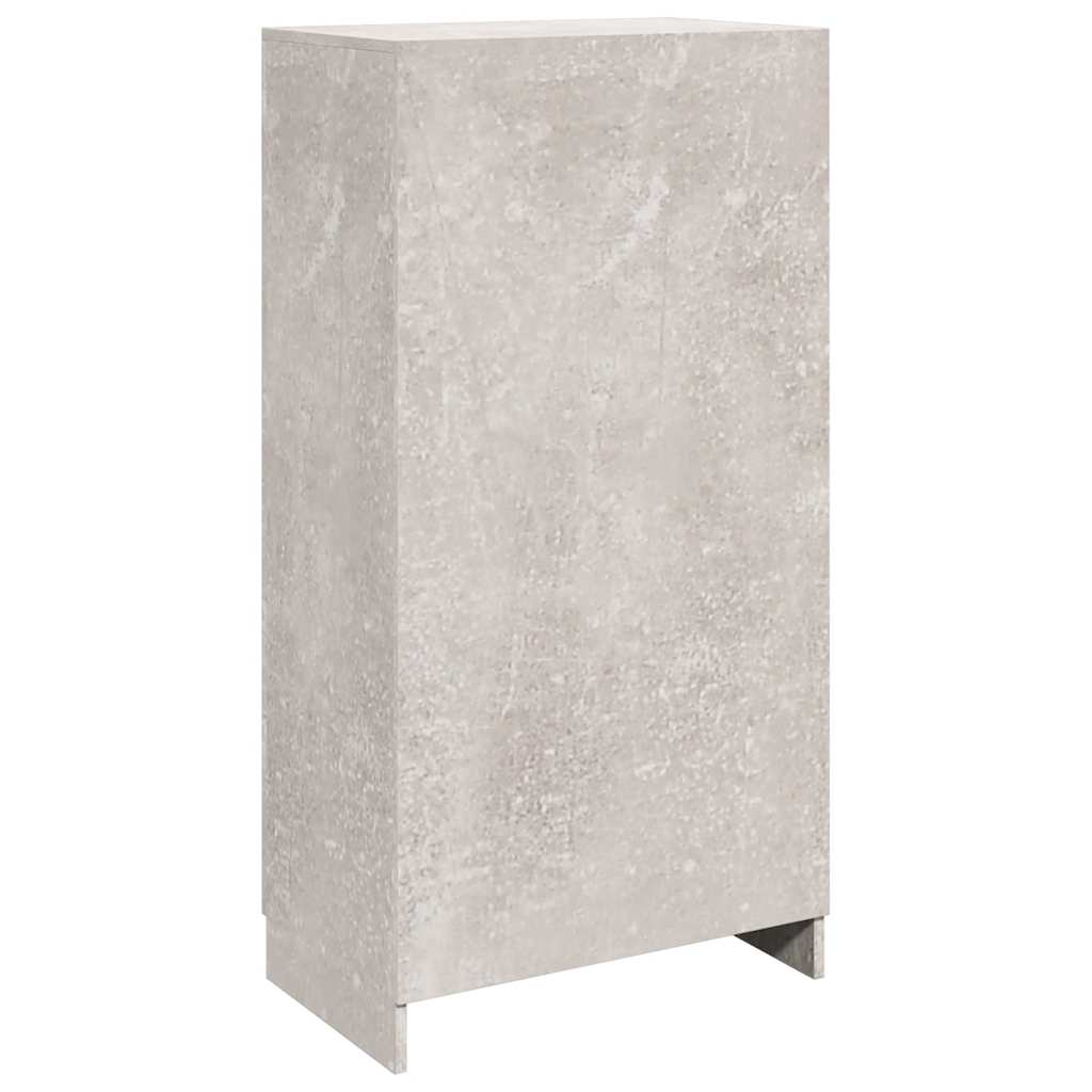 Ormarić za cipele boja betona 55x35x108 cm konstruirano drvo