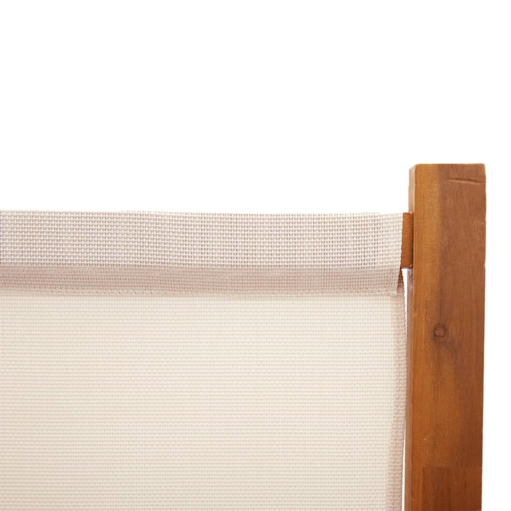 Sobna pregrada s 4 panela krem bijela 280 x 180 cm