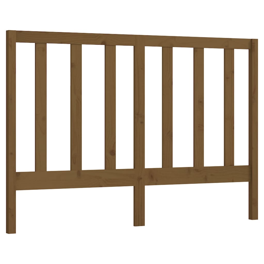 Uzglavlje za krevet boja meda 146 x 4 x 100 cm masivna borovina