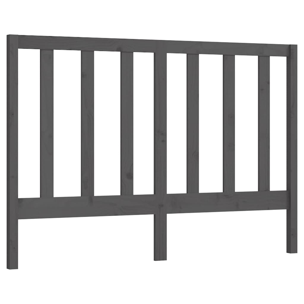 Uzglavlje za krevet sivo 166 x 4 x 100 cm od masivne borovine