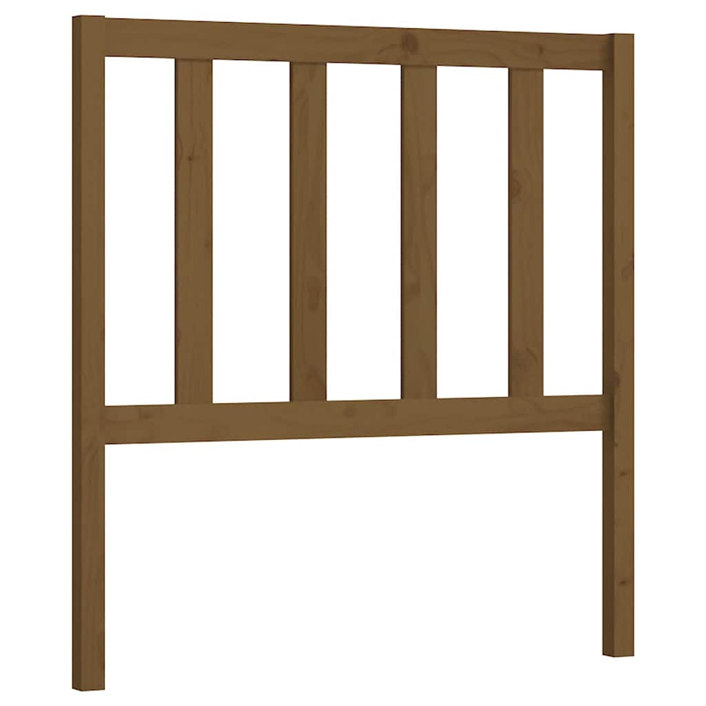 Uzglavlje za krevet boja meda 106 x 4 x 100 cm masivna borovina